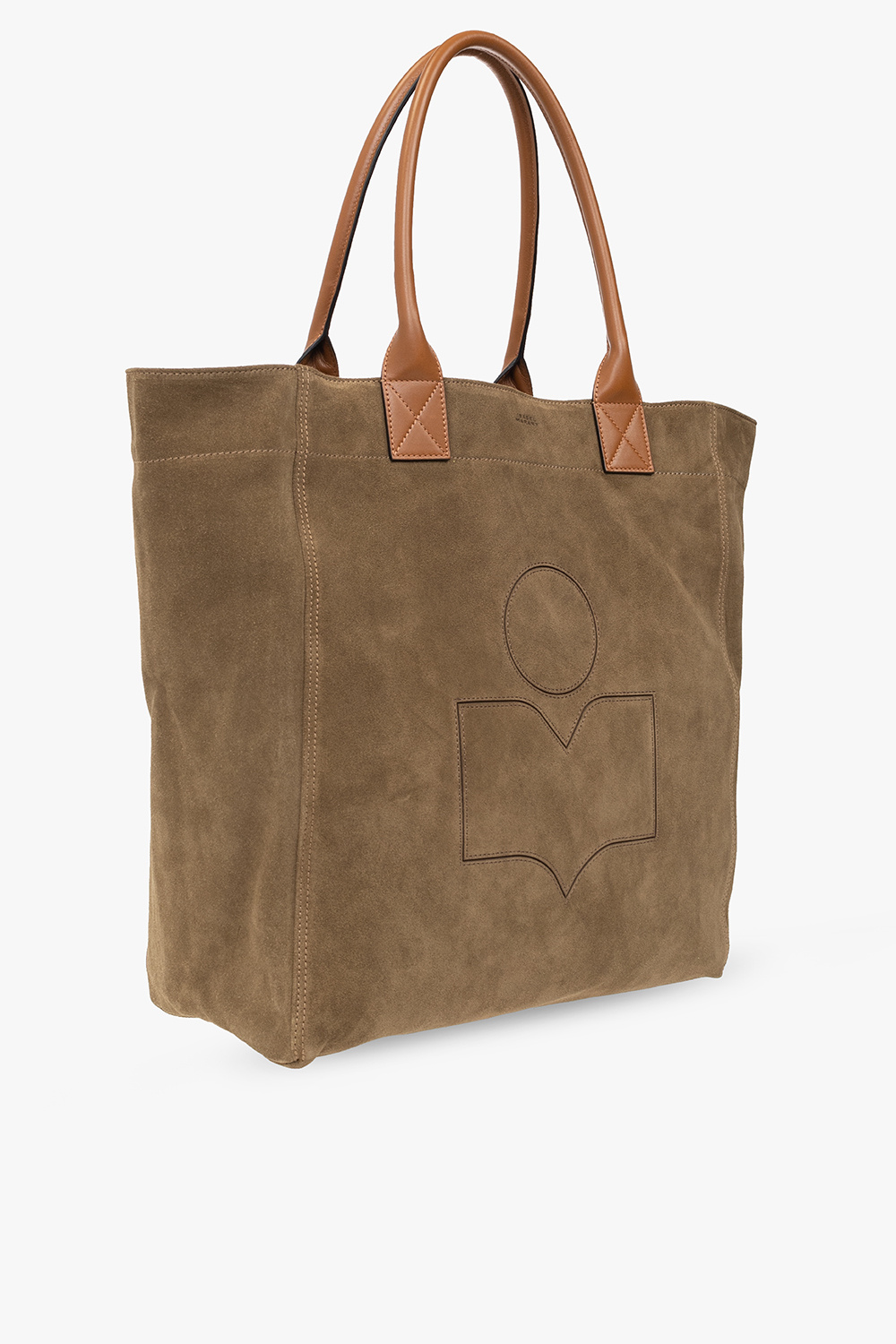 Green 'Yenky' shopper bag Isabel Marant - Hogan logo-detail leather tote bag  Brown - SchaferandweinerShops Japan